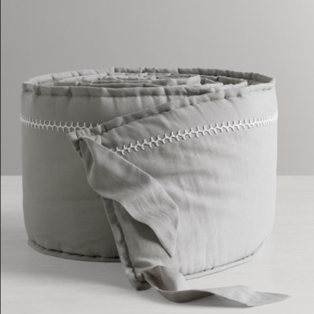 Restoration Hardware Baby Crib Bumper